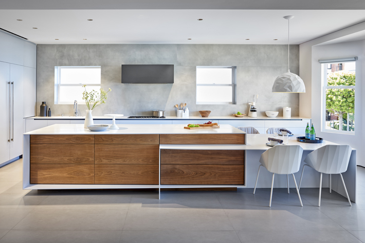 modern kitchen design white and wood timeless