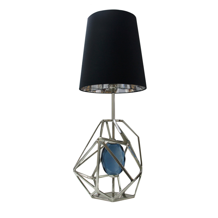 Gem Table Lamp KOKET blue and silver luxury lighting