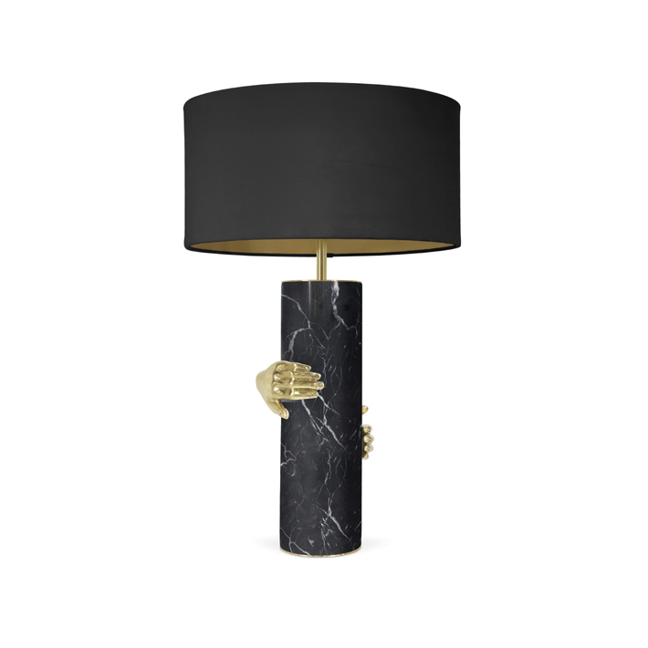 vengeance table lamp black