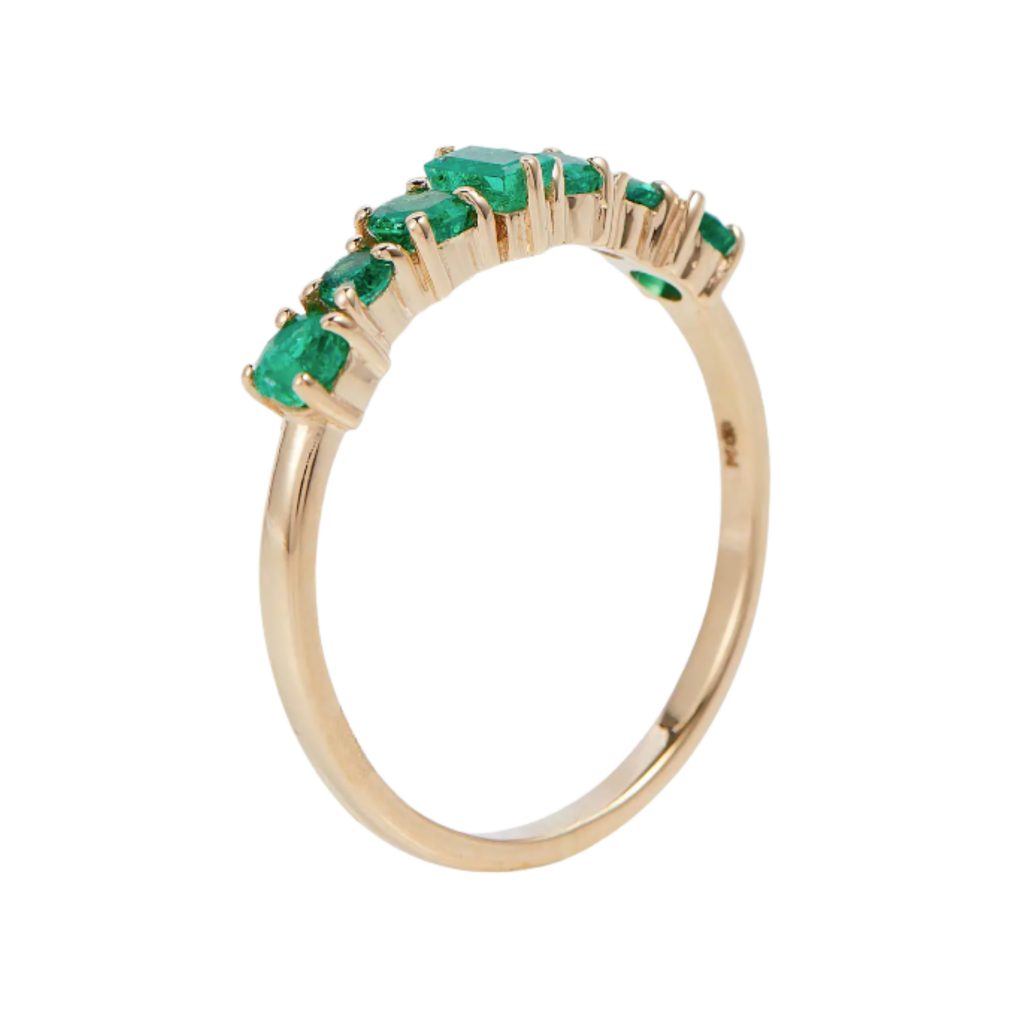 ileana makri emerald and gold ring