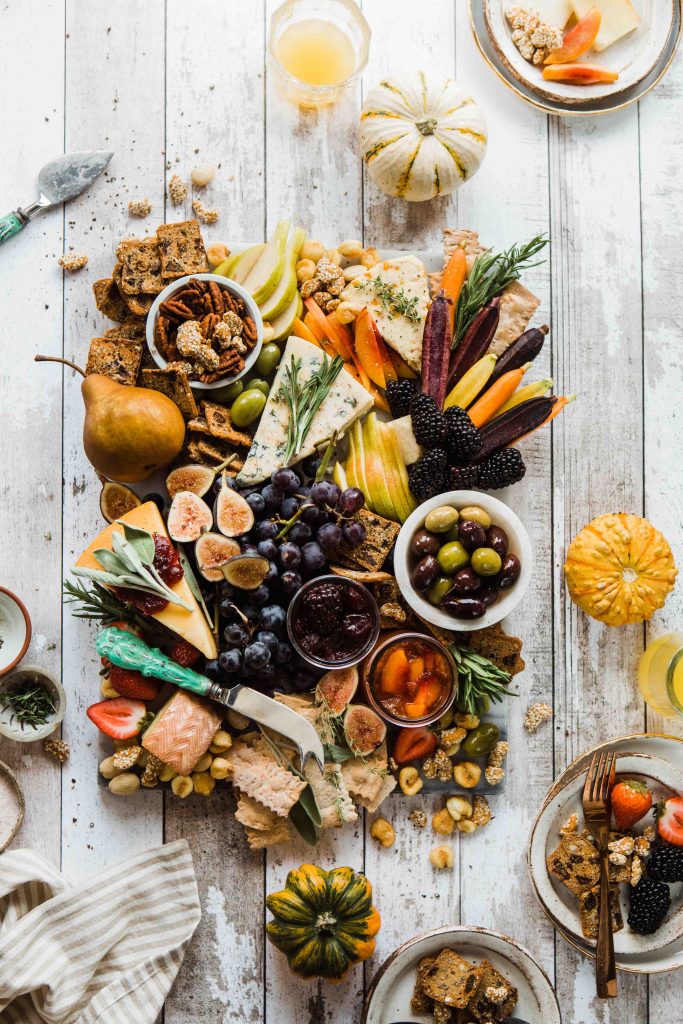 dining table decor fall cheese plate Photo by @brookelark