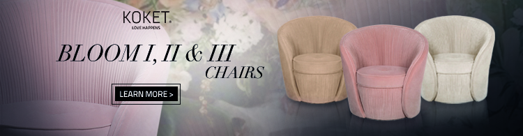 koket bloom chair luxury upholstery
