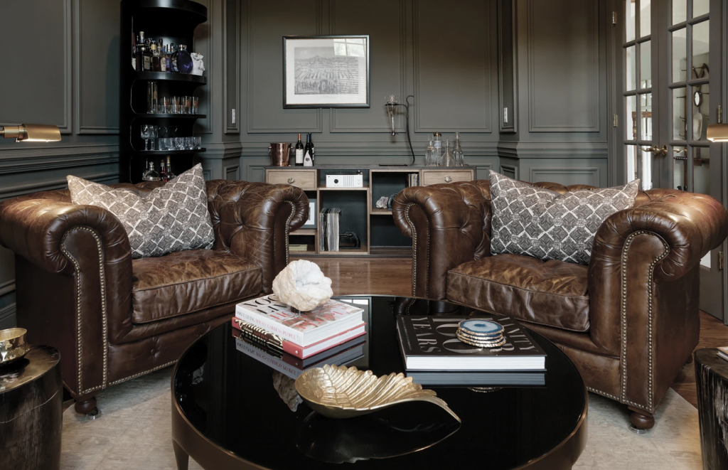 © 2022 Brad Ramsey Interiors, LLC lounge bar room 
