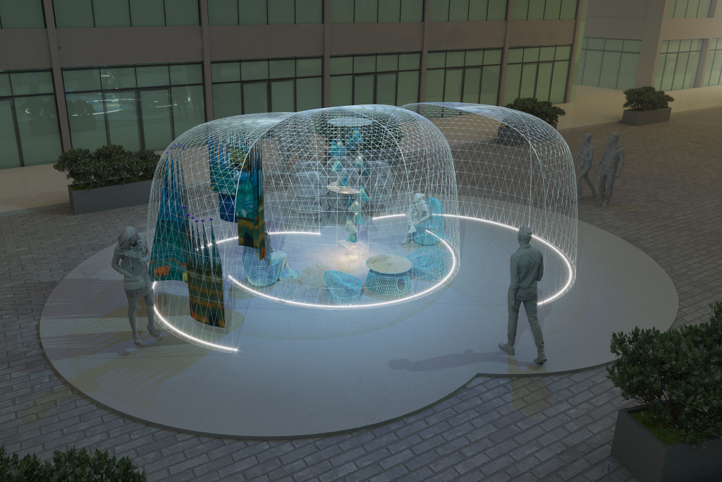 sara alrayyes dubai design week 2022 al gargoot