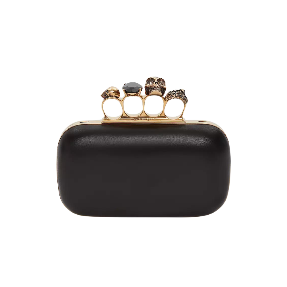 jewelry holiday gifts gift guide for fashion lovers alexander mcqueen leather jeweled box clutch