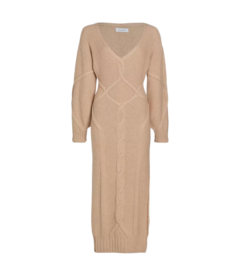 gift guide for fashion lovers naadam cashmere midi sweater dress