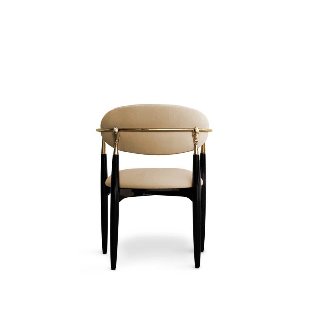 nahema brass hands dining chairs koket