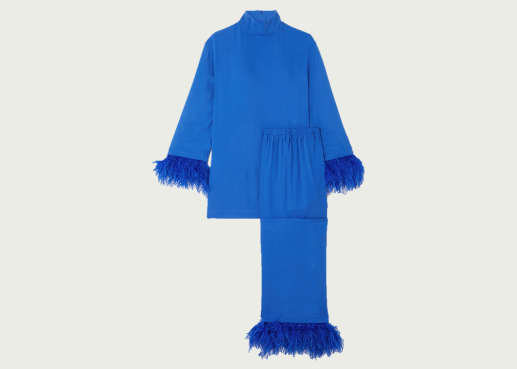 feather pajama set