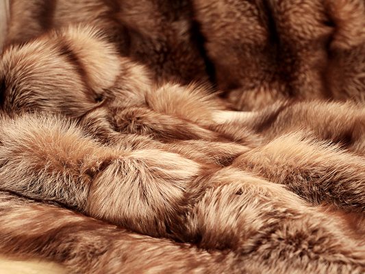 fox fur throw koket