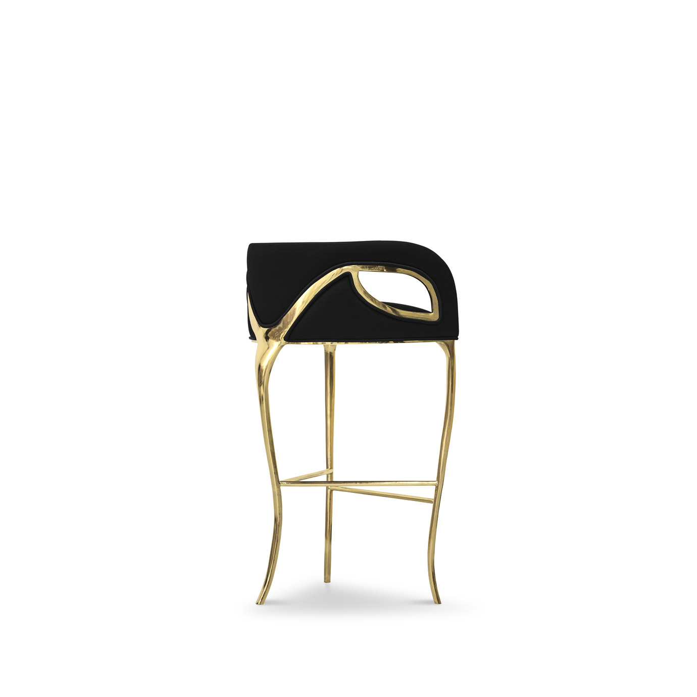 gold and black chandra bar stool kitchen glamour parisian eclectic style