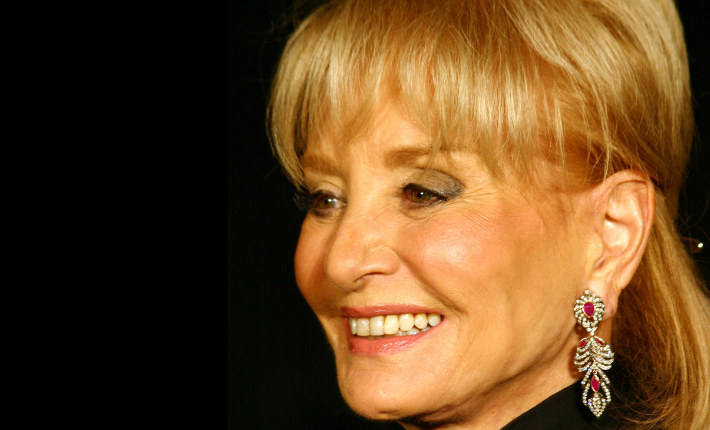 Barbara Walters at Ralph Lauren's 40th Anniversary celebration, New York City, 2007 (Photo by Christopher Peterson)