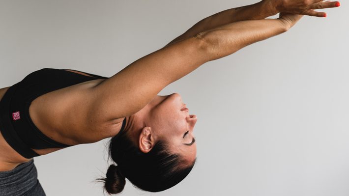 female hormone cycle - woman doing yoga