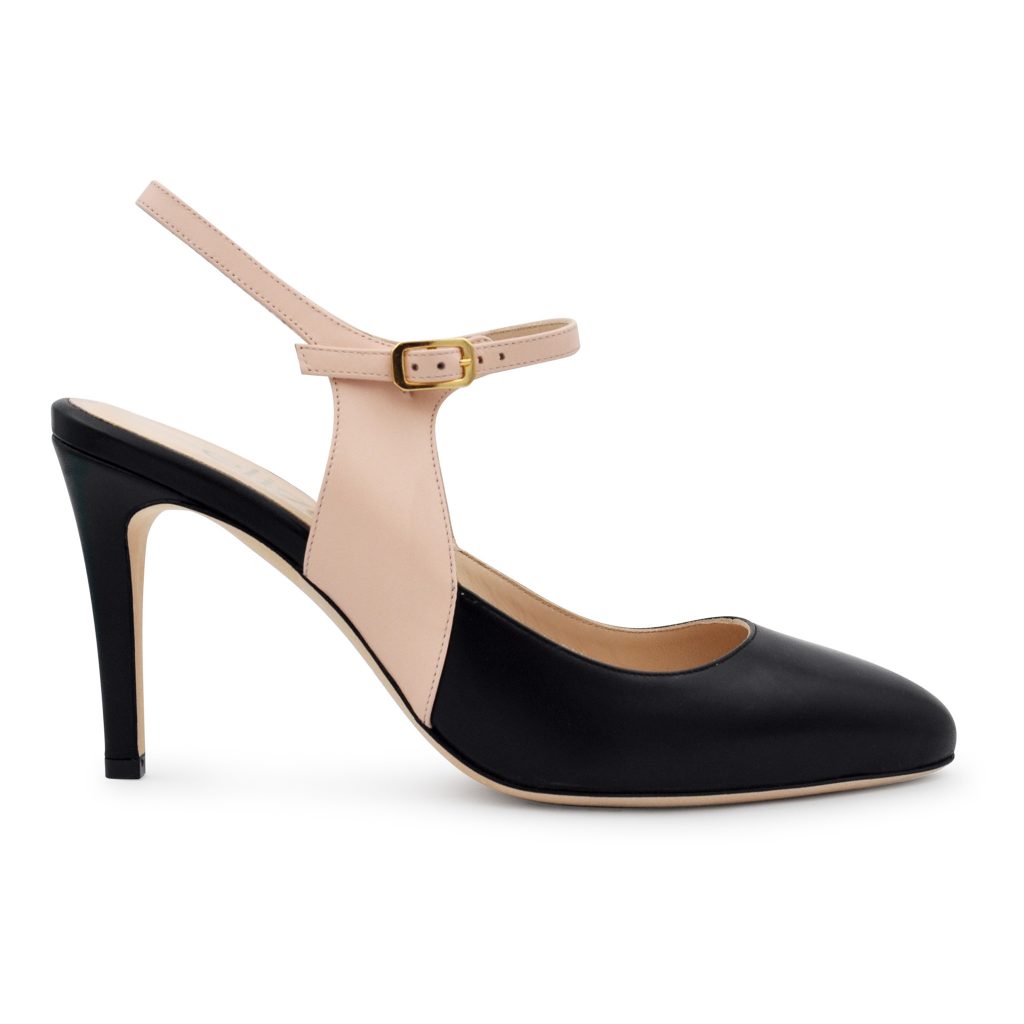 the perfect black and tan luxury shoe for women
