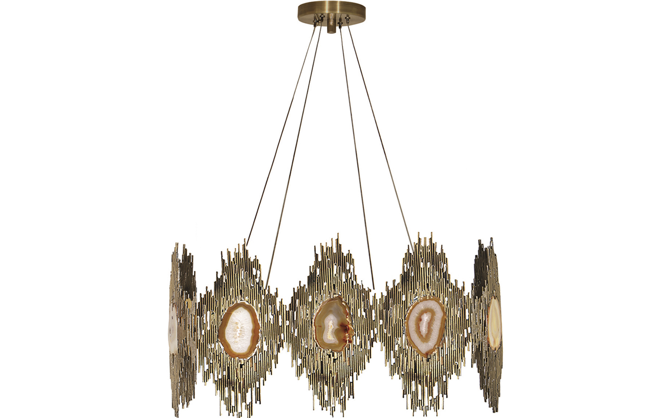 vivre chandelier koket luxury lighting with agate stones