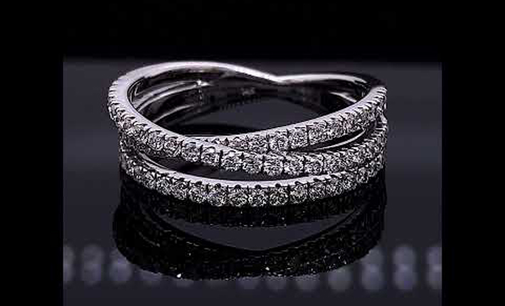 moissanite multi-band stackable bands
