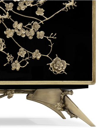 spellbound armoire black and gold nature inspired luxury designer furniture wardrobes