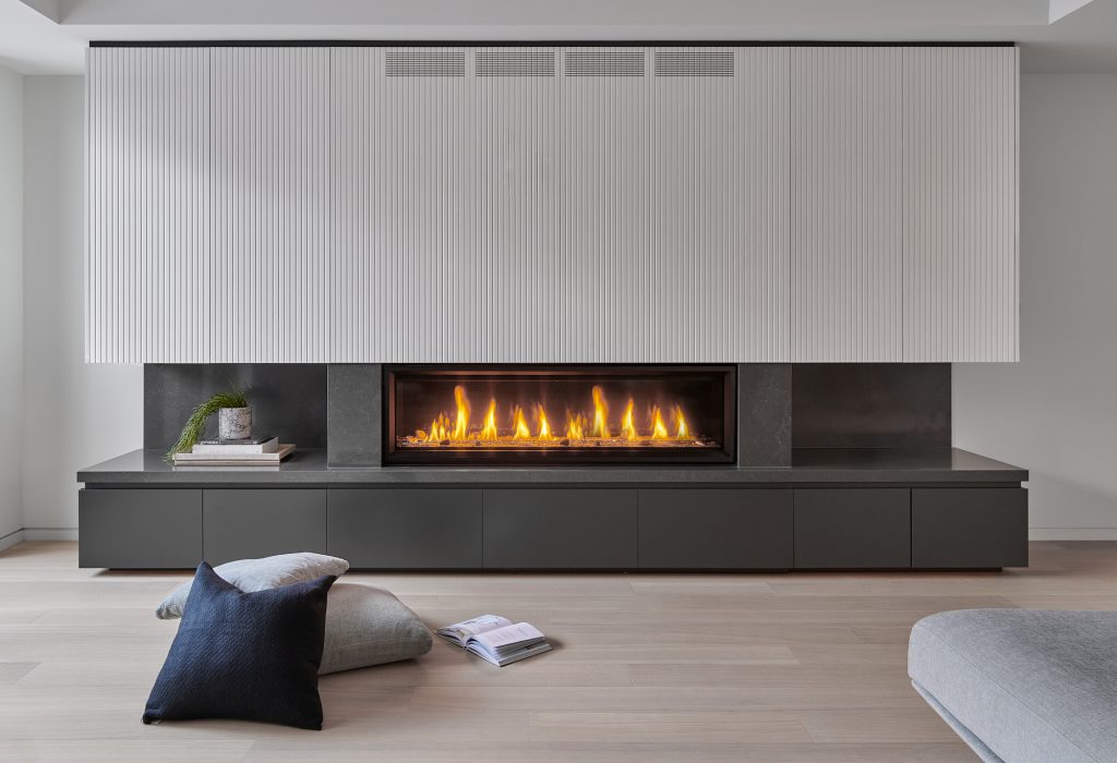 modern living room design with fireplace by jessica cinnamon design top toronto interior designers