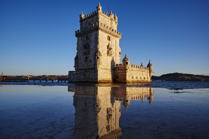Belem Tower Lisbon, Portugal, designed by Architect Francisco de Arruda, 1515-1521 - UNESCO World Heritage List, 1983 (Photo by Tuul & Bruno Morandi via Getty Images)