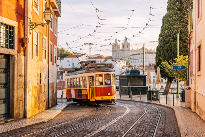 Lisbon Streetcar (Photo by Alexander Spatari via Getty Images)