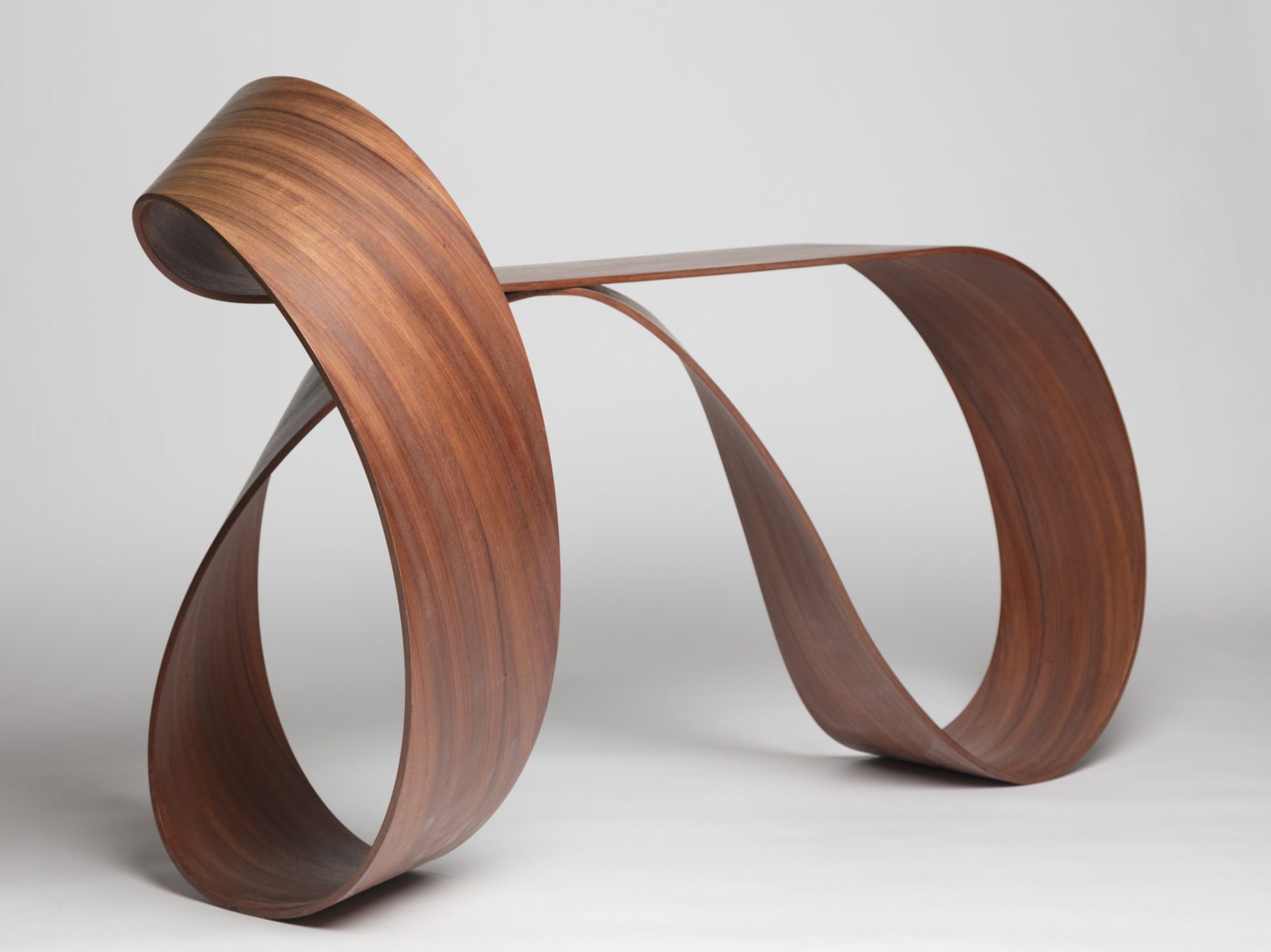 Möbius Console in American Walnut by Pierre Renart