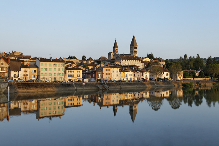 The Tournus commune in Saône-et-Loire, France