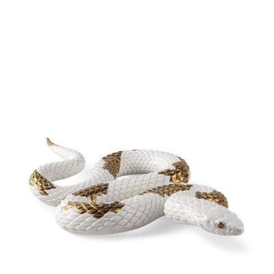 snake sculpture lladro luxury porcelain home accessories