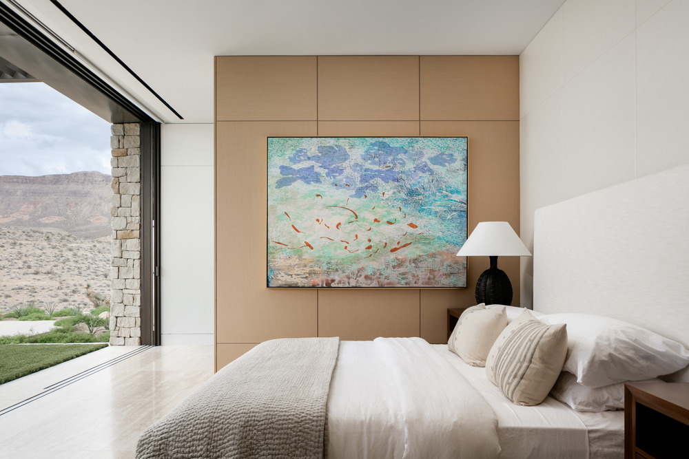 luxury bedroom with open wall to outdoors modern classic simple