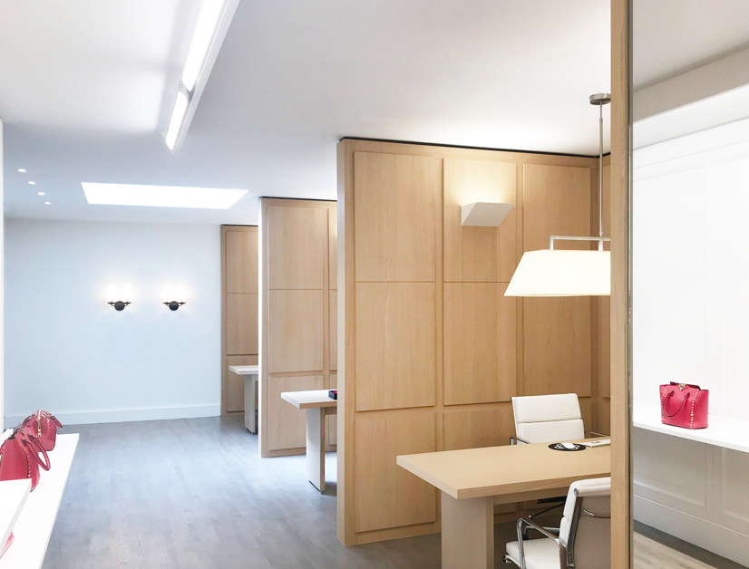 Fashionphile office, New York. Lighting Design by Studio Atomic, Project Management by Uli Wagner