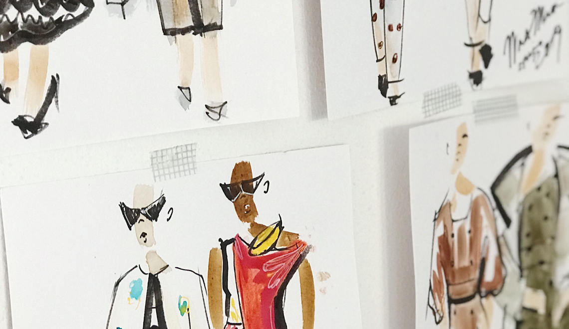 how to start a fashion industry career - fashion sketches - charlota blunarova unsplash