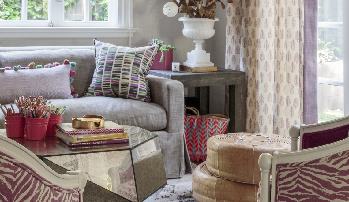 preppy bohemian family room courtney b smith design
