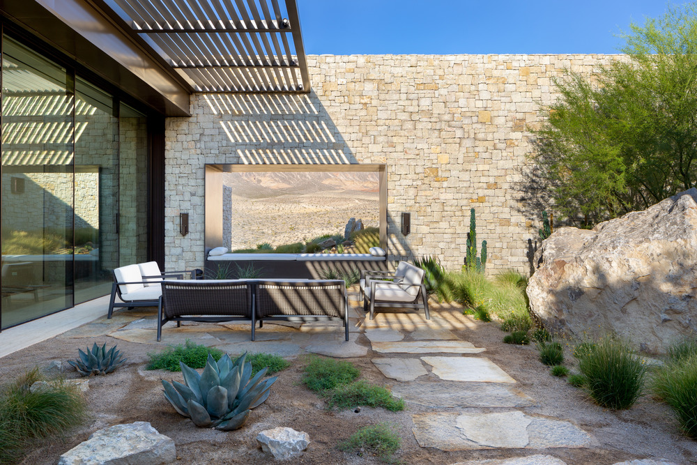 window seat courtyard nature modern design architecture