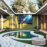 luxury home courtyard outdoor living murat demircan