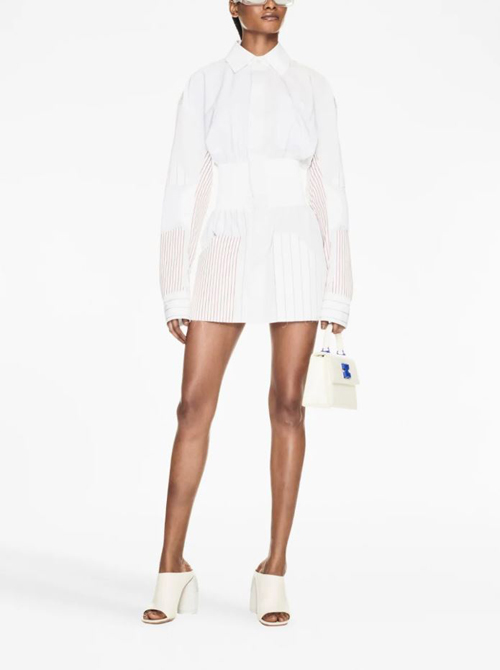 off white motorcycle long sleeved dress  This Summer’s Wardrobe Essentials