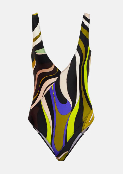 pucci printed jersey swimsuit