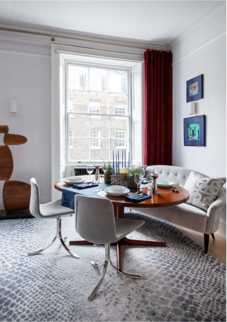 Jasmine Lam dining area with photographs by Karen Korr