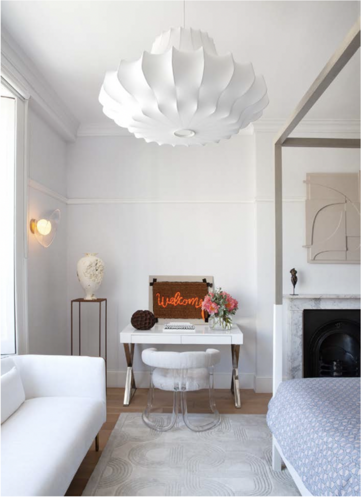 Banksy "Welcome Mat" on bedroom desk