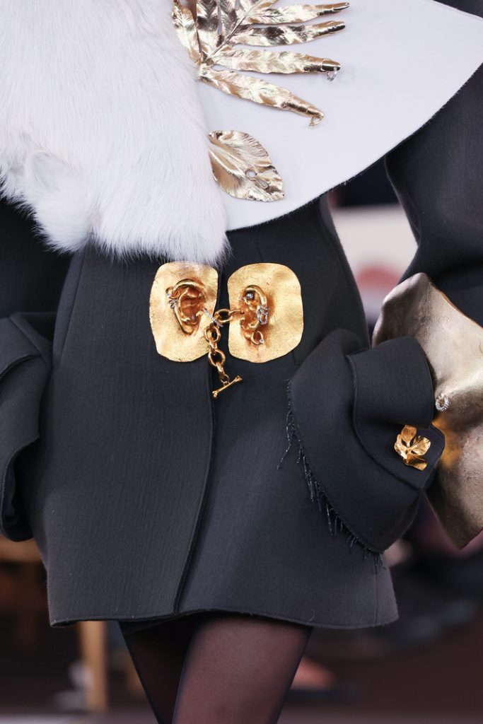 human anatomy fashion Schiaparelli Haute Couture Fall/Winter 2023/2024 show as part of Paris Fashion Week on July 03, 2023, in Paris, France. (Photos by Peter White/Getty Images)