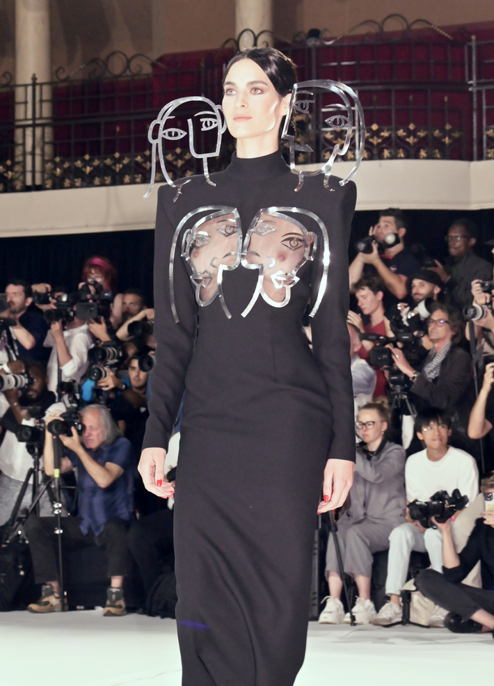 human anatomy fashion Juana Martín Haute Couture Fall/Winter 2023/2024 show as part of Paris Fashion Week on July 6, 2023, in Paris, France. (Photos by Estrop/Getty Images)