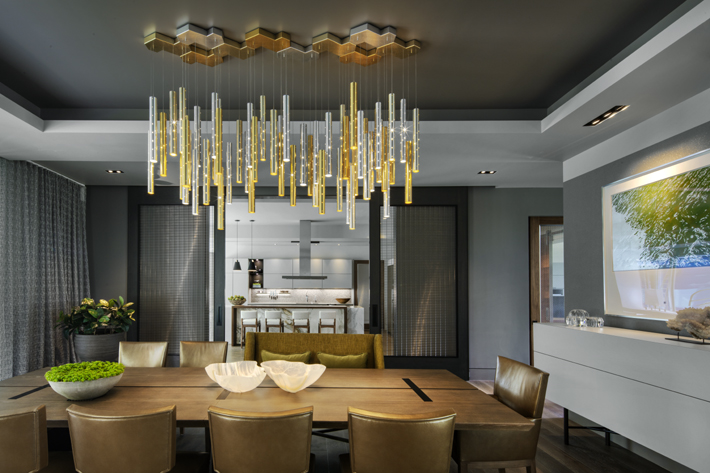 luxury dining room by carol kurth