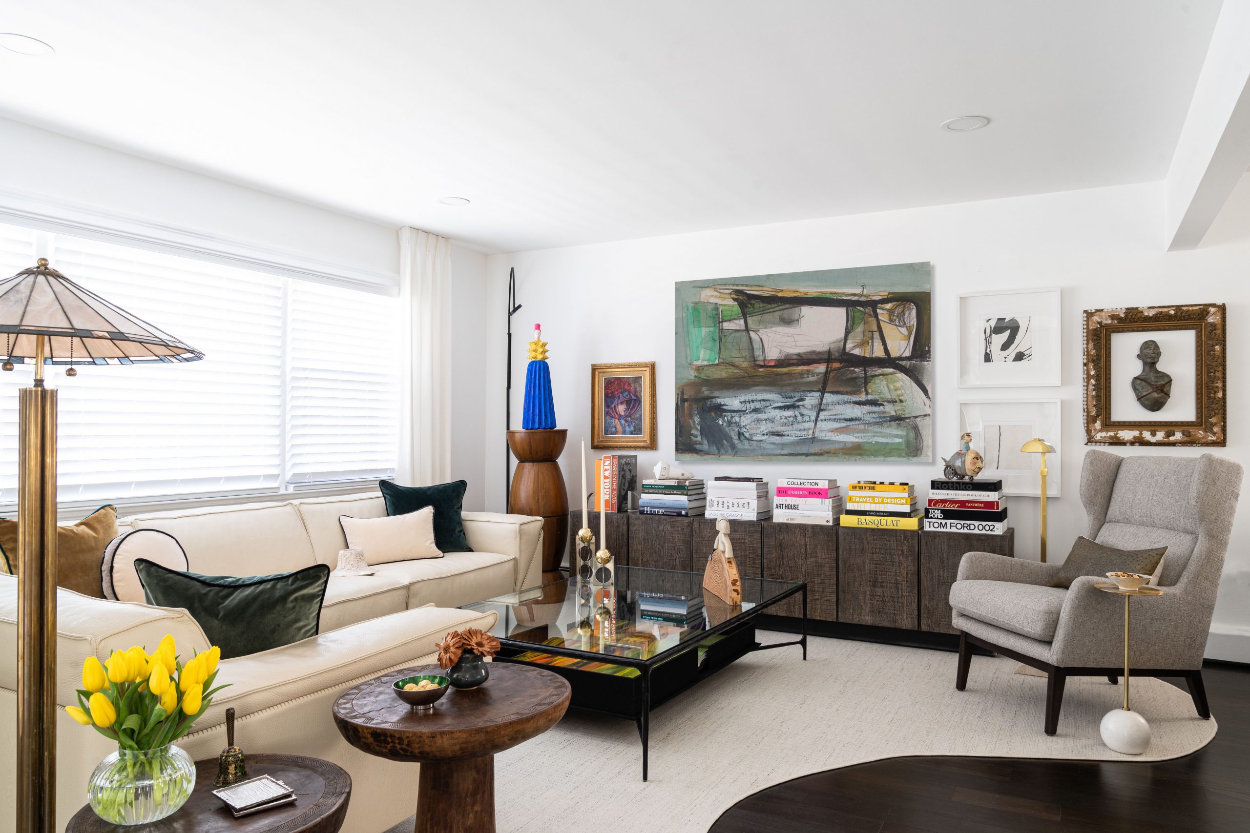 eclectic living room design by casa martinez