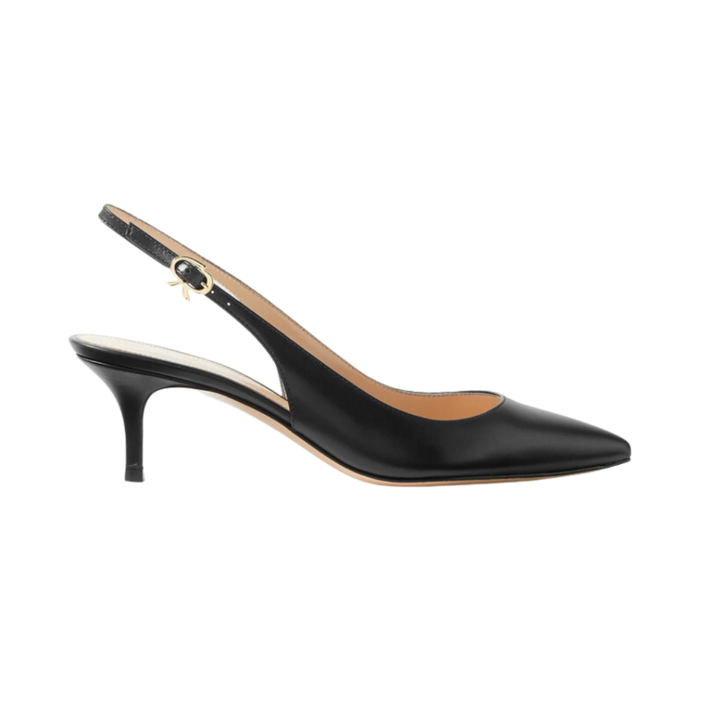 Gianvito Rossi leather slingback pumps for fall outfits