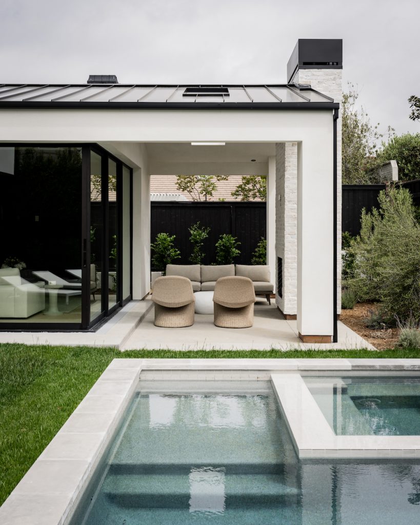 Exterior view of Newport Beach design project by Brana Designs