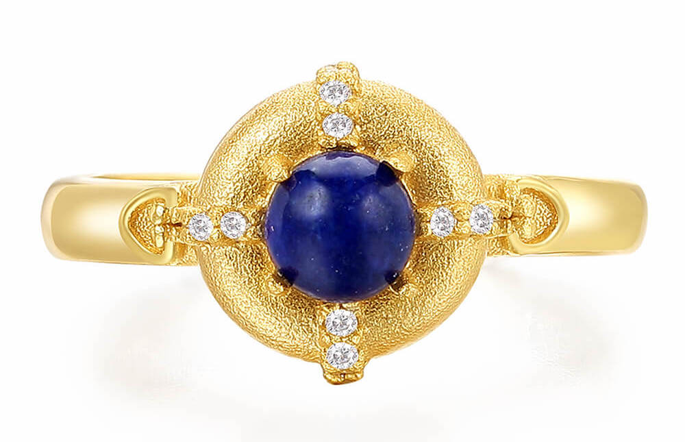 Jewepiter lapis lazuli ring vintage jewelry trends 2023