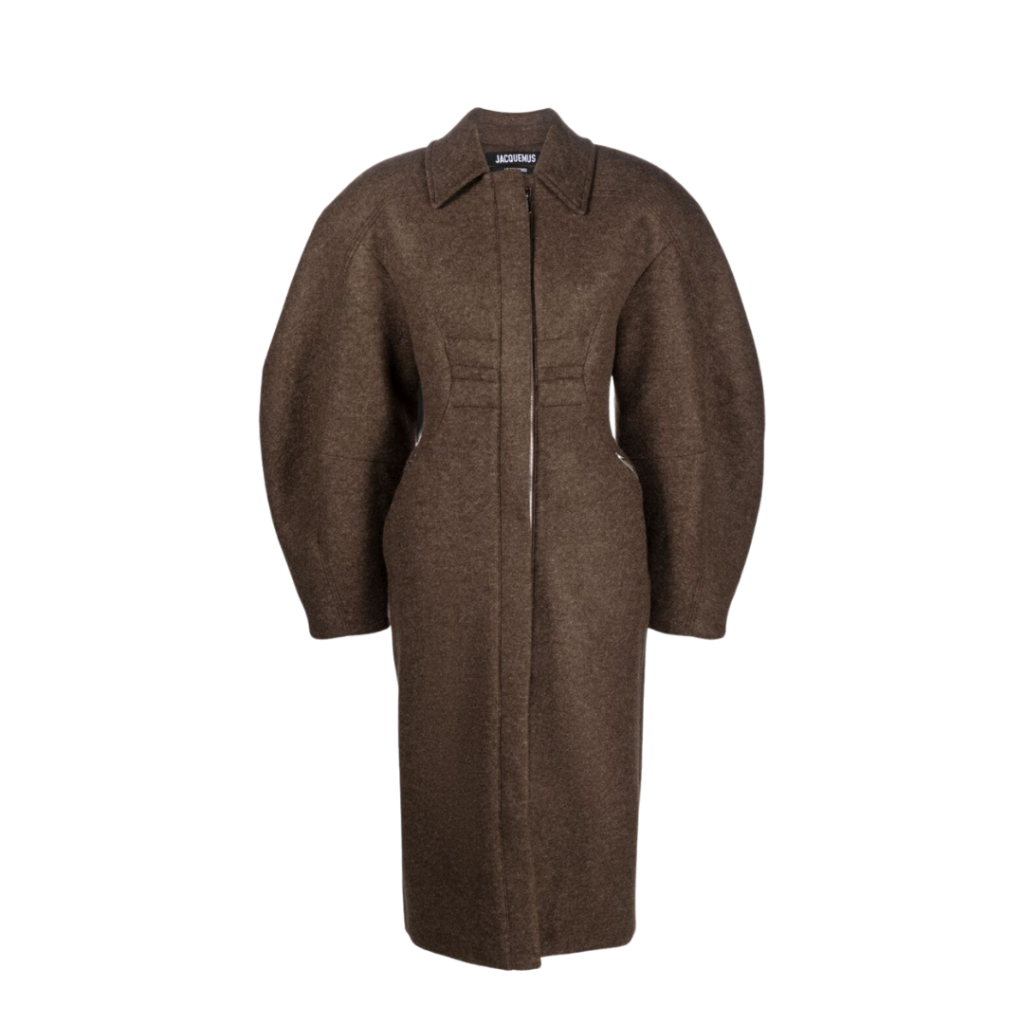 Jacquemus croissant midi coat statement for autumn layering