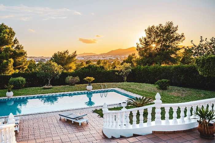 Backyard landscape