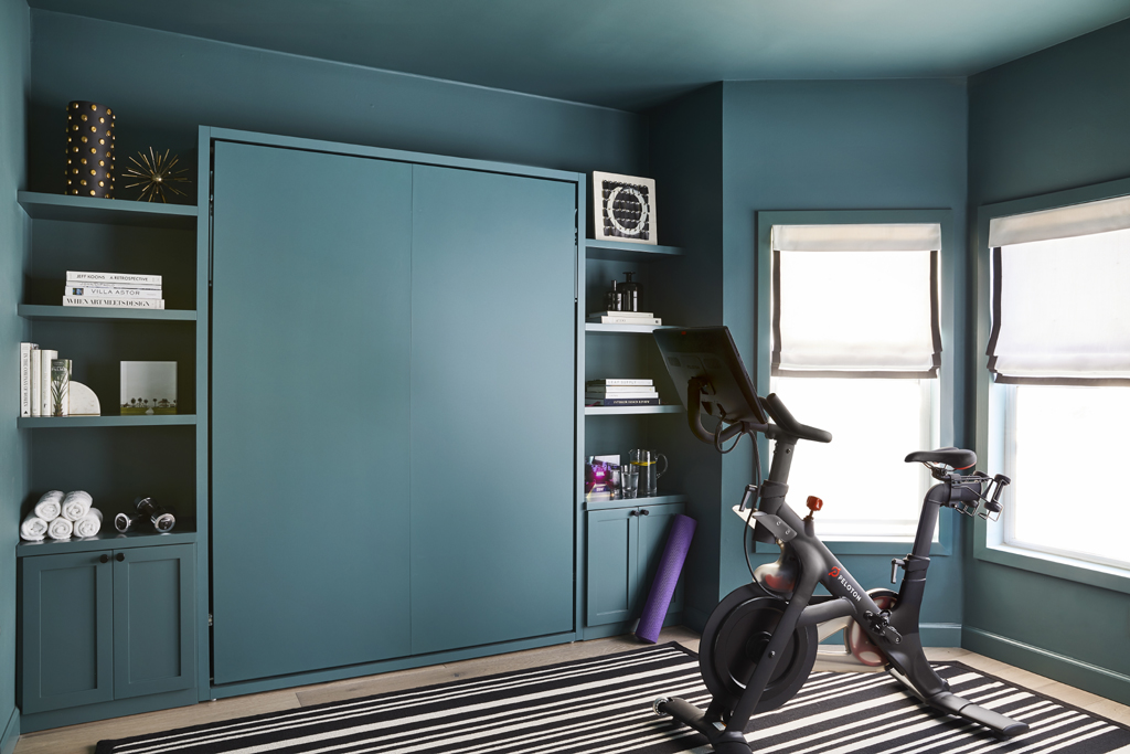 luxury gym Mission Condo designed by McCaffrey | Photo by Aubrie Pick Photography