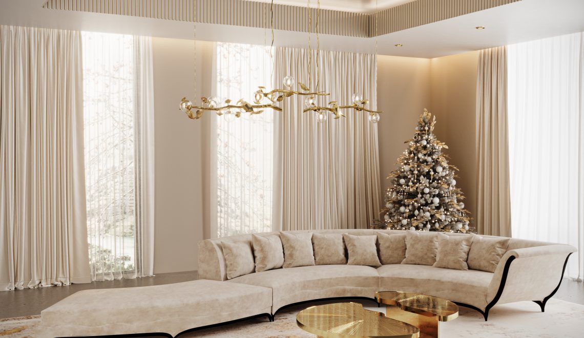 koket luxury furniture design with sparkle holiday season