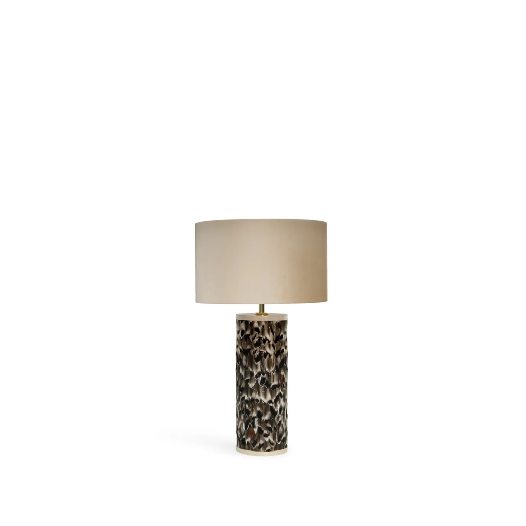 feather table lamp koket luxury lighting foile