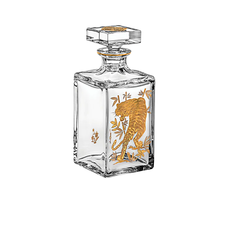 Gold Tiger Whisky Decanter vista alegre my object of desire