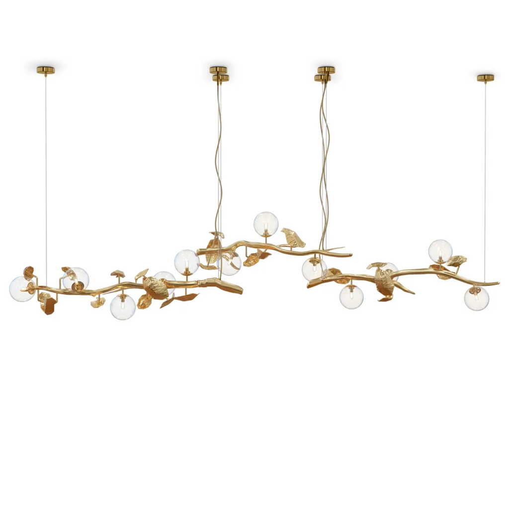 seasonal sparkle hera chandelier boca do lobo x koket luxury lighting nautre inspired